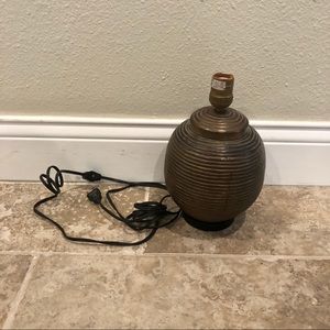 Brown metal lamp base